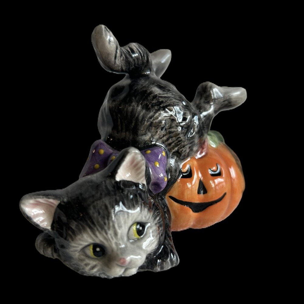 Retired Fitz and Floyd Halloween Kitty “Tumblers” Figurines – 2063/141 - Picture 14 of 14